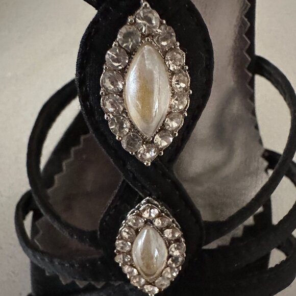 PALOVIO Dressy Stiletto Heels with Rhinestones - 7 - Picture 8 of 8